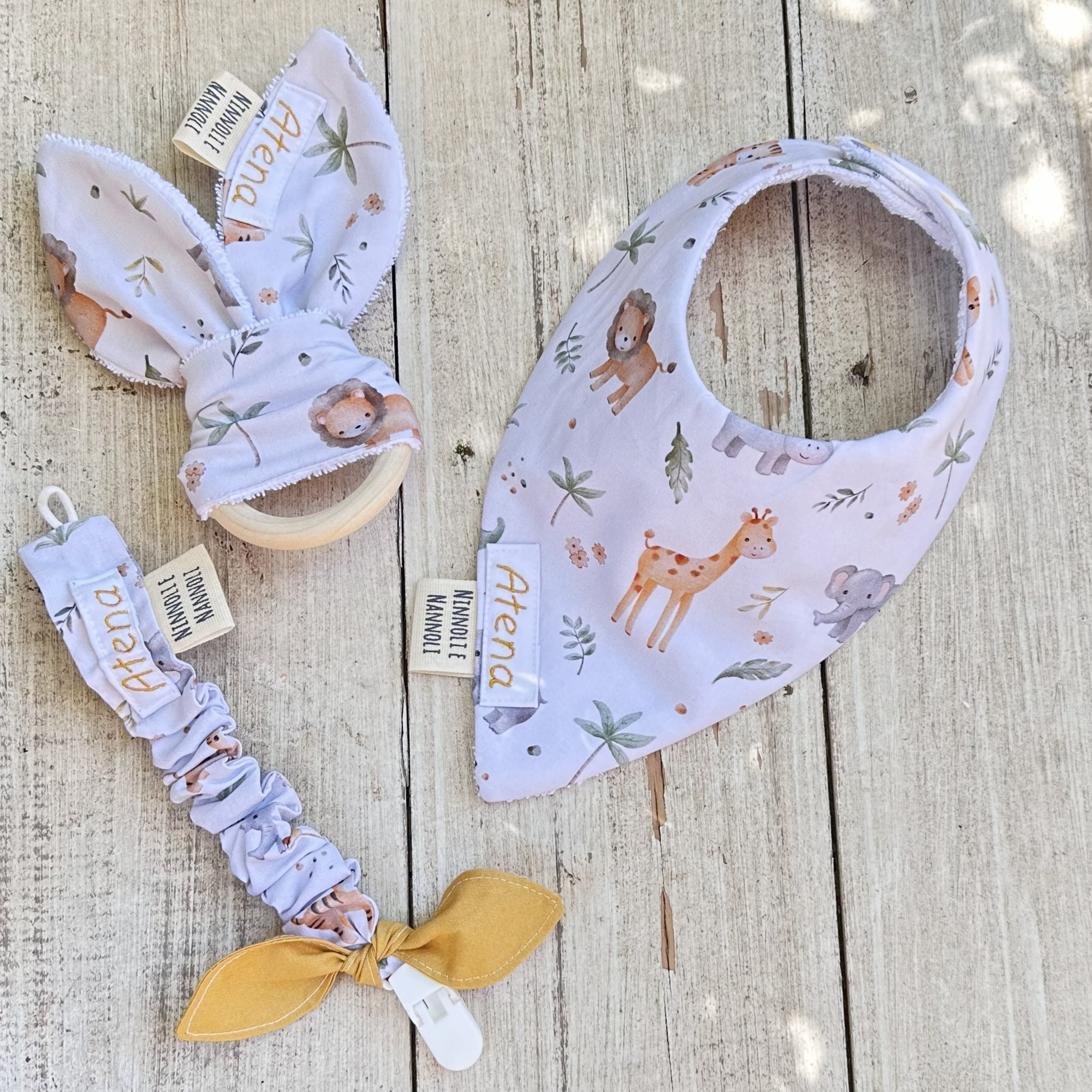 BAVAGLIO BANDANA NEONATO NINNOLI E NANNOLI