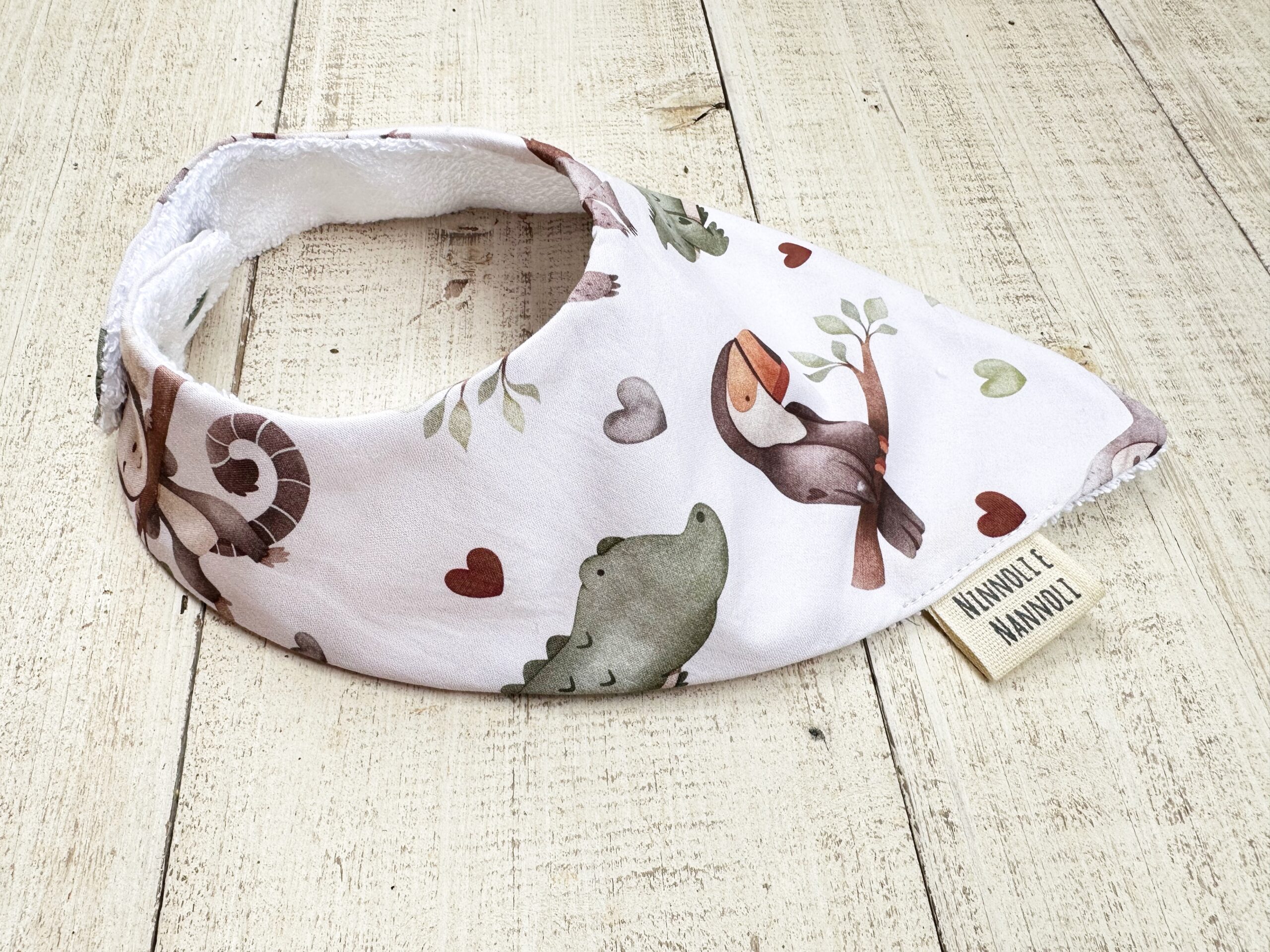 BAVAGLIO BANDANA NEONATO NINNOLI E NANNOLI