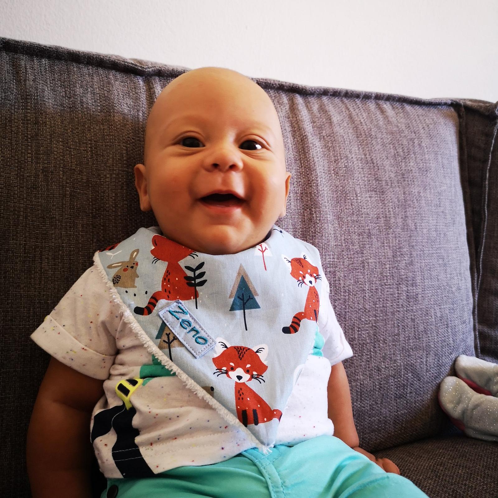 BAVAGLIO BANDANA NEONATO NINNOLI E NANNOLI