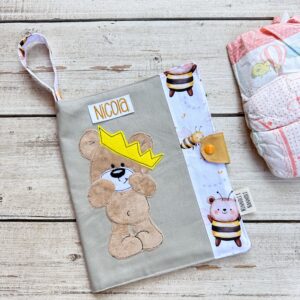 POCHETTE PORTAPANNOLINI PERSONALIZZATA