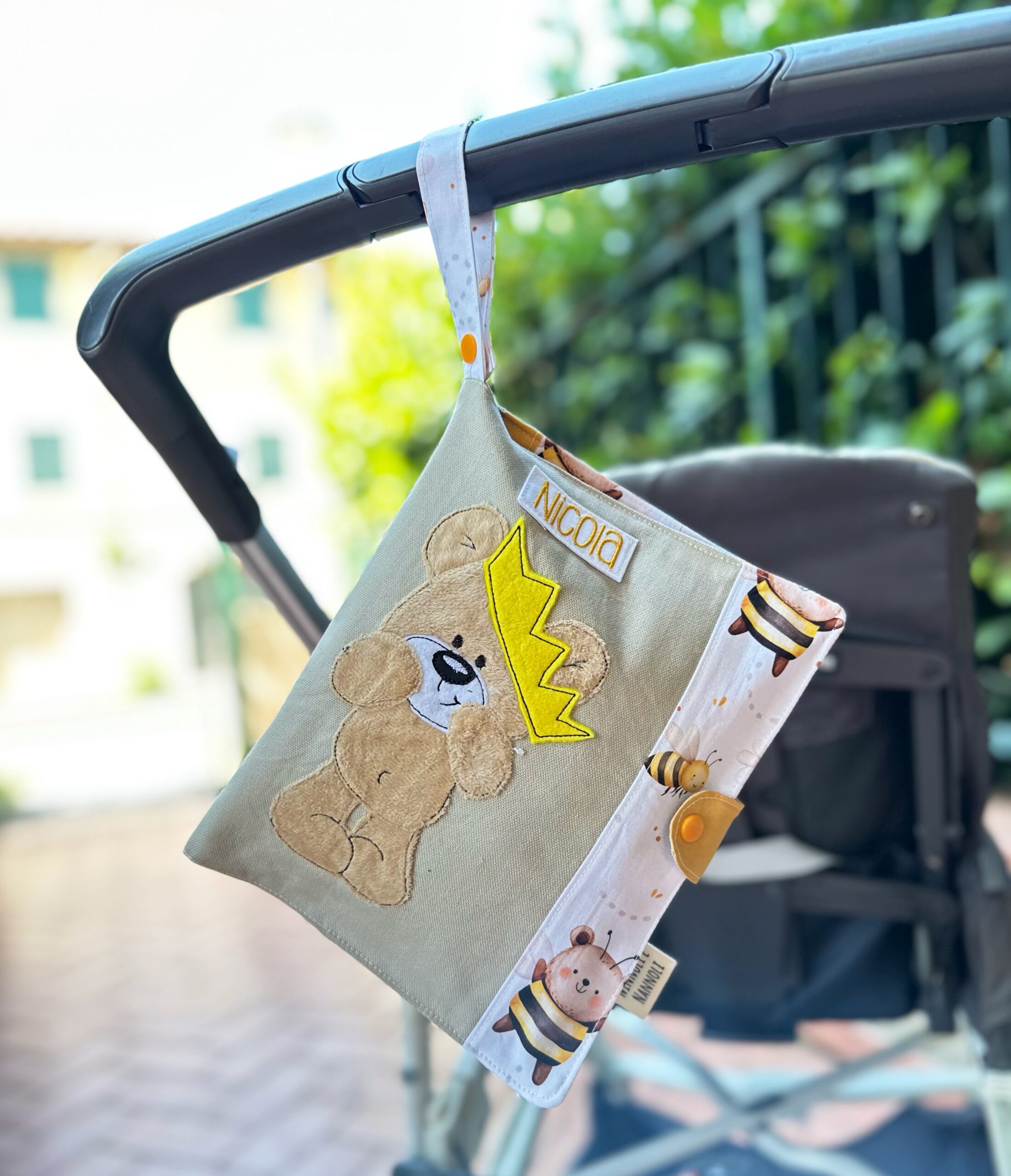 POCHETTE PORTAPANNOLINI PERSONALIZZATA