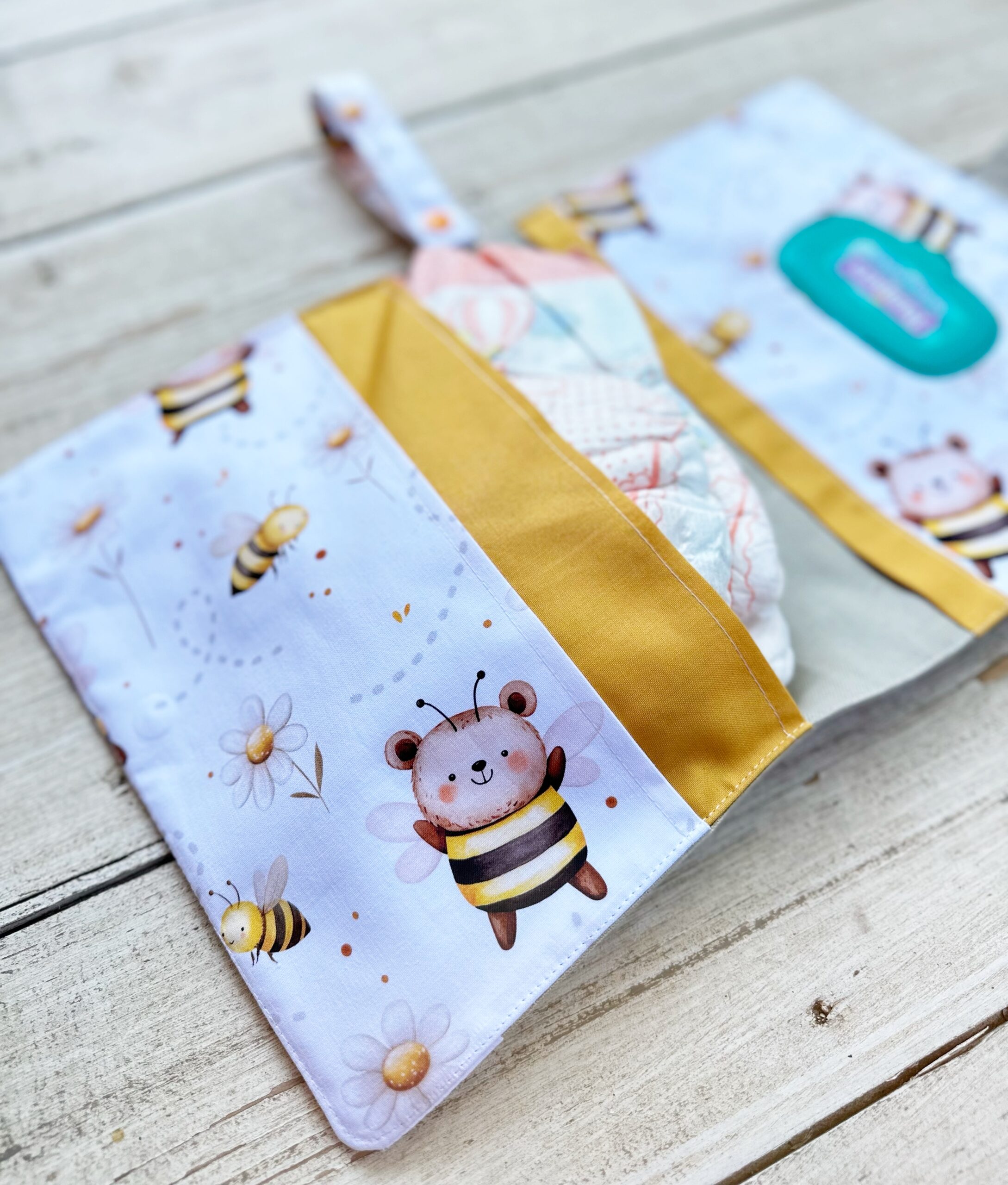 POCHETTE PORTAPANNOLINI PERSONALIZZATA