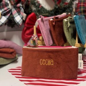 Astuccio beauty case piccolo impermeabile in velluto