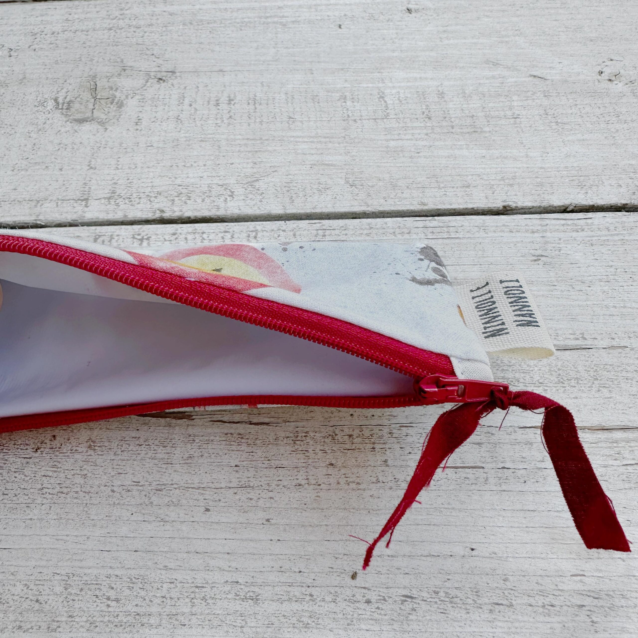 ASTUCCIO BEAUTY CASE - TAGLIA XS PICCOLO CANTIERE CON CERNIERA ROSSA - immagine 3