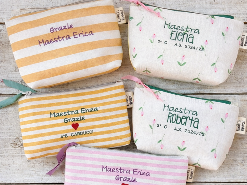 astuccio per maestra personalizzato