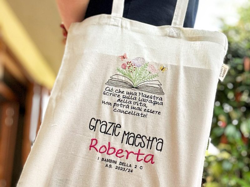 Shopper maestra personalizzata con nome